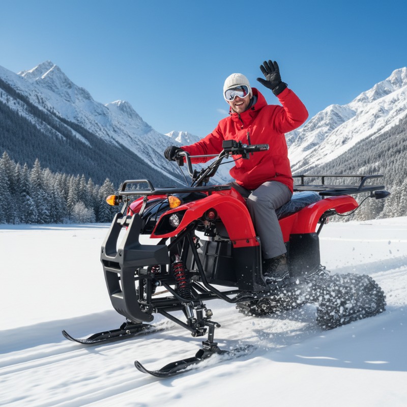 Electric Scooter Adults - 125cc 4-Stroke Gas Snowmobile 60KMH Electric