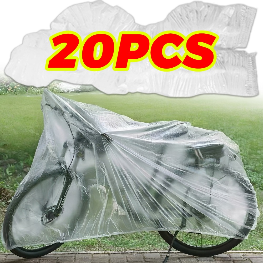 Electric Scooter Rain Cover - Clear Plastic Bicycle Cover Portable Outdoor