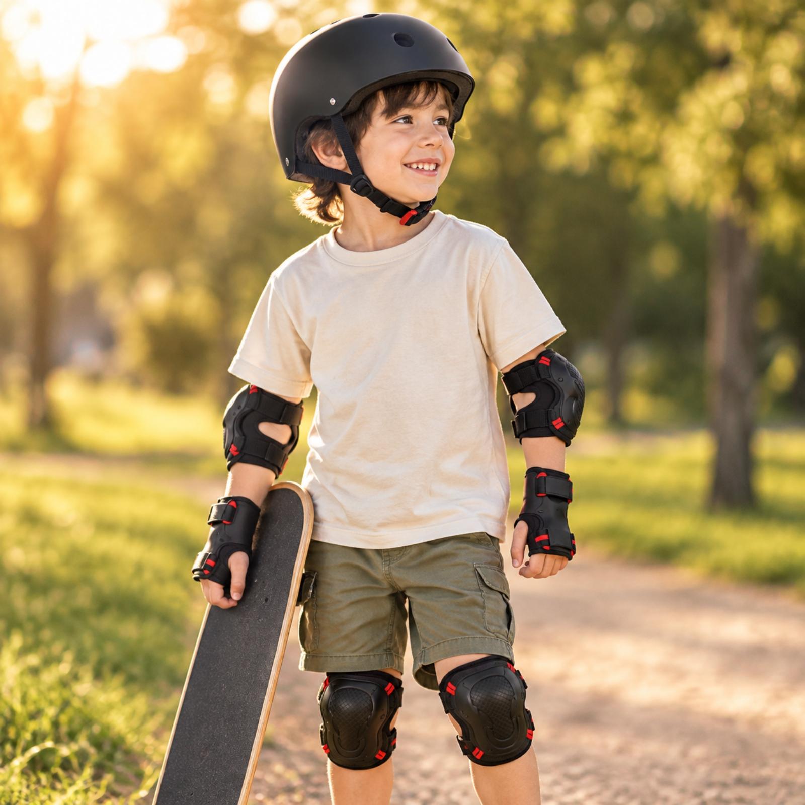 ABS Hard Shell Skate Helmet wi - Scooter Helmet Set review and price