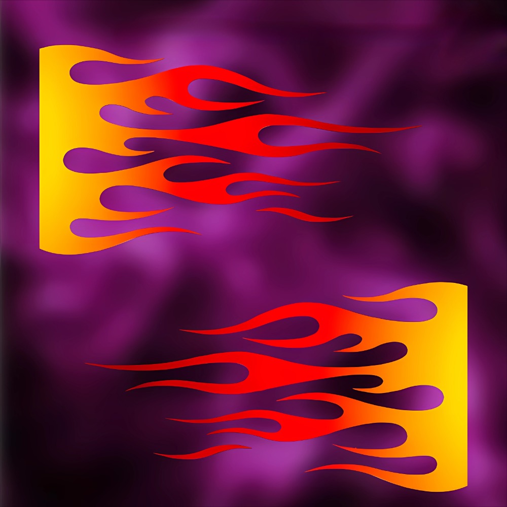 Flame Motorcycle Stickers Wate - Scooter Helmet Set review and price