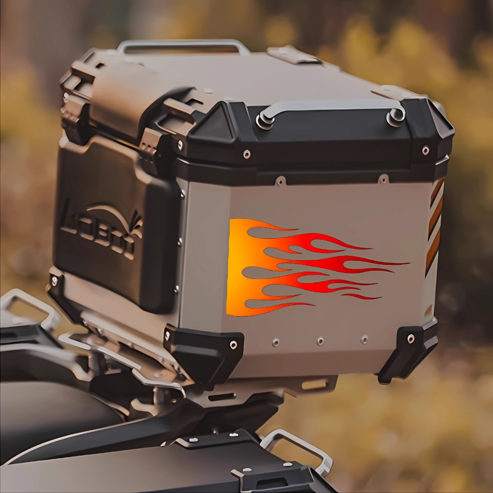 Flame Motorcycle Stickers Wate - Scooter Helmet Set review and price