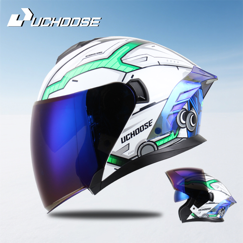 715 Motorcycle Open Face Helme - Scooter Helmet Set review and price