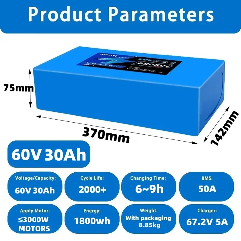  60V 20AH 30AH 21700 Lithium B - 60V 30Ah 21700 Battery Pack review and price